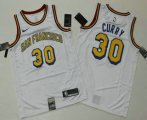 Wholesale Cheap Men's Golden State Warriors #30 Stephen Curry White 2019 Nike Swingman Printed NBA Jersey