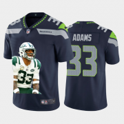 Cheap Seattle Seahawks #33 Jamal Adams Nike Team Hero 1 Vapor Limited NFL 100 Jersey Navy