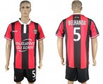 Wholesale Cheap OGC Nice #5 Belhanda Home Soccer Club Jersey