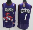 Wholesale Cheap Toronto Raptors #1 Tracy McGrady Hardwood Classic Purple Swingman Jersey