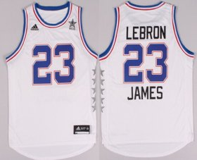 Wholesale Cheap 2015 NBA Eastern All-Stars #23 LeBron James Revolution 30 Swingman White Jersey