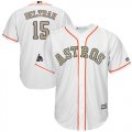 Wholesale Cheap Astros #15 Carlos Beltran White 2018 Gold Program Cool Base Stitched Youth MLB Jersey