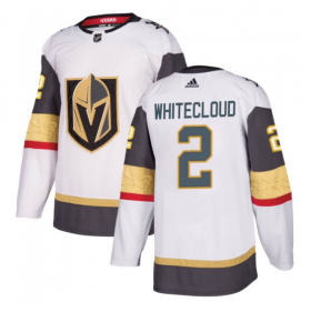 Wholesale Cheap Men\'s Vegas Golden Knights #2 Zach Whitecloud White Stitched Jersey