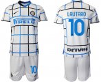 Wholesale Cheap Men 2020-2021 club Inter milan away 10 white Soccer Jerseys