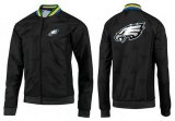 Wholesale Cheap NFL Philadelphia Eagles Team Logo Jacket Black_2