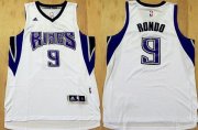 Wholesale Cheap Men's Sacramento Kings #9 Rajon Rondo Revolution 30 Swingman New White Jersey