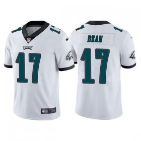 Wholesale Cheap Men\'s Philadelphia Eagles #17 Nakobe Dean White Vapor Untouchable Limited Stitched Jersey