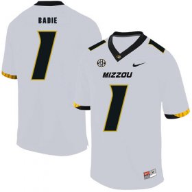 Wholesale Cheap Missouri Tigers 1 Tyler Badie White Nike College Football Jersey