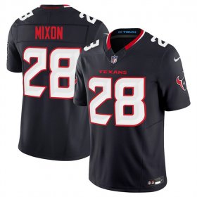 Cheap Men\'s Houston Texans #28 Joe Mixon Navy 2024 Vapor F.U.S.E. Limited Football Stitched Jersey