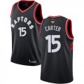 Wholesale Cheap Raptors #15 Vince Carter Black 2019 Finals Bound Basketball Swingman Statement Edition Jersey