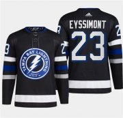 Cheap Men's Tampa Bay Lightning #23 Michael Eyssimont Black 2024 Stadium Series Stitched Jersey