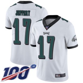 Wholesale Cheap Nike Eagles #17 Alshon Jeffery White Men\'s Stitched NFL 100th Season Vapor Limited Jersey