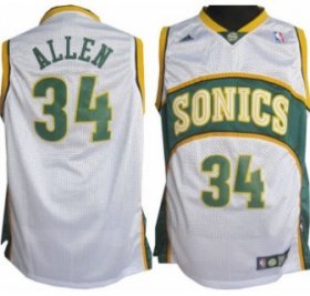 Wholesale Cheap Seattle Supersonics #34 Ray Allen 1994-95 White Swingman Jersey