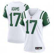 Cheap Women's New York Jets #17 Davante Adams White Classic Alternate Stitched Jersey(Run Small)