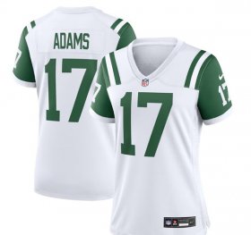 Cheap Women\'s New York Jets #17 Davante Adams White Classic Alternate Stitched Jersey(Run Small)