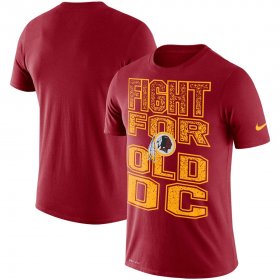 Wholesale Cheap Washington Redskins Nike Local Verbiage Performance T-Shirt Burgundy