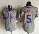 Wholesale Cheap Mets #5 David Wright New Grey Cool Base Stitched MLB Jersey