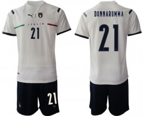 Wholesale Cheap Men 2020-2021 European Cup Italy away white 21 Soccer Jersey