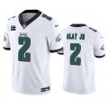 Wholesale Cheap Men's Philadelphia Eagles #2 Darius Slay JR White 2023 F.U.S.E. With 2-Star C Patch Vapor Untouchable Limited Football Stitched Jersey