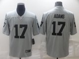 Wholesale Cheap Men's Las Vegas Raiders #17 Davante Adams Grey Limited Stitched Jersey