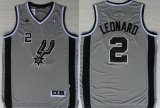 Wholesale Cheap San Antonio Spurs #2 Kawhi Leonard Revolution 30 Swingman Gray Jersey