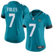 Wholesale Cheap Nike Jaguars #7 Nick Foles Teal Green Alternate Women's Stitched NFL Vapor Untouchable Limited Jersey