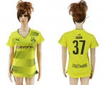 Wholesale Cheap Women's Dortmund #37 Durm Home Soccer Club Jersey