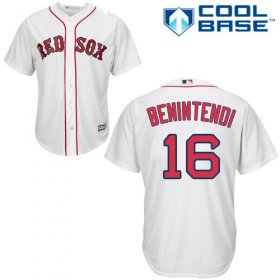 Wholesale Cheap Red Sox #16 Andrew Benintendi White Cool Base Stitched Youth MLB Jersey