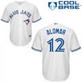 Wholesale Cheap Blue Jays #12 Roberto Alomar White Cool Base Stitched Youth MLB Jersey