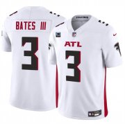 Cheap Men's Atlanta Falcons #3 Jessie Bates III White 2024 F.U.S.E With 3-Star C Patch Vapor Untouchable Limited Stitched Football Jersey