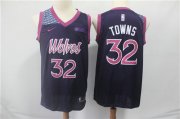 Wholesale Cheap Minnesota Timberwolves 32 Karl-Anthony Towns Nike Purple 2019 Swingman City Edition Jersey