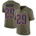 Wholesale Cheap Nike Patriots #29 Duke Dawson Olive Men's Stitched NFL Limited 2017 Salute To Service Jersey