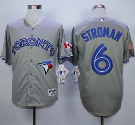 Wholesale Cheap Blue Jays #6 Marcus Stroman Grey Stitched MLB Jersey