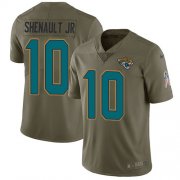 Wholesale Cheap Nike Jaguars #10 Laviska Shenault Jr. Olive Men's Stitched NFL Limited 2017 Salute To Service Jersey