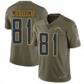 Wholesale Cheap Nike Chargers #81 Mike Williams Olive Men's Stitched NFL Limited 2017 Salute to Service Jersey