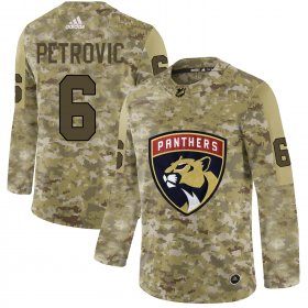 Wholesale Cheap Adidas Panthers #6 Alexander Petrovic Camo Authentic Stitched NHL Jersey