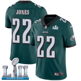 Wholesale Cheap Nike Eagles #22 Sidney Jones Midnight Green Team Color Super Bowl LII Men\'s Stitched NFL Vapor Untouchable Limited Jersey