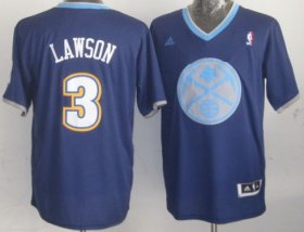 Wholesale Cheap Denver Nuggets #3 Ty Lawson Revolution 30 Swingman 2013 Christmas Day Navy Blue Jersey