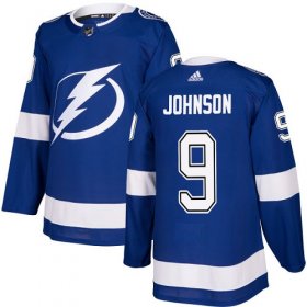 Wholesale Cheap Adidas Lightning #9 Tyler Johnson Blue Home Authentic Stitched Youth NHL Jersey