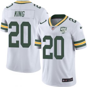 Wholesale Cheap Nike Packers #20 Kevin King White Youth 100th Season Stitched NFL Vapor Untouchable Limited Jersey