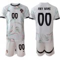 Cheap Men's Portugal Team Custom 2025 White Away Soccer Jersey Suit