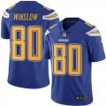 Wholesale Cheap Nike Chargers #80 Kellen Winslow Electric Blue Youth Stitched NFL Limited Rush Jersey