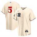 Cheap Men's Texas Rangers #5 Corey Seager Cream 2023 City Connect Cool Base Stitched Baseball Jersey