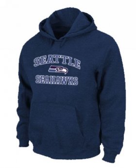 Wholesale Cheap Seattle Seahawks Heart & Soul Pullover Hoodie Dark Blue