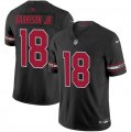 Cheap Men's Arizona Cardinals #18 Marvin Harrison Jr Black 2024 Draft F.U.S.E. Vapor Untouchable Limited Stitched Football Jersey