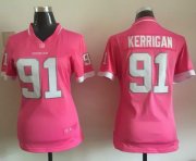 Wholesale Cheap Nike Redskins #91 Ryan Kerrigan Pink Women's Stitched NFL Elite Bubble Gum Jersey