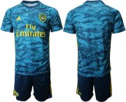 Wholesale Cheap Arsenal Blank Blue Goalkeeper Soccer Club Jersey