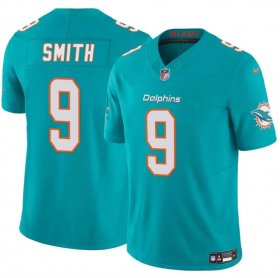 Cheap Men\'s Miami Dolphins #9 Jonnu Smith Aqua 2024 F.U.S.E Vapor Limited Stitched Football Jersey