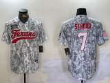 Cheap Men's Houston Texans #7 CJ Stroud Arctic Camo 2024 Salute to Service Stitched Baseball Jersey