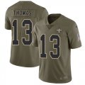 Wholesale Cheap Nike Saints #13 Michael Thomas Olive Men's Stitched NFL Limited 2017 Salute To Service Jersey